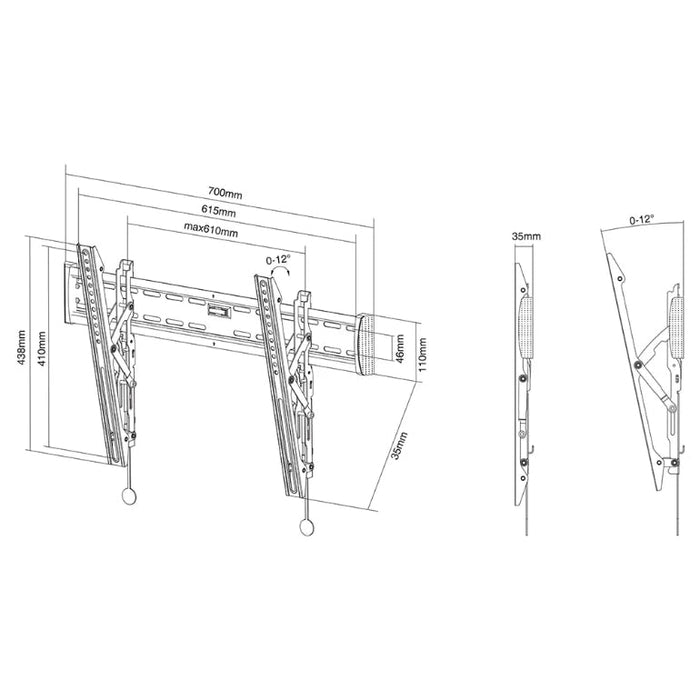 Стойка Neomounts Select Flat Screen Wall Mount (tilt)