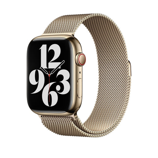Каишка за часовник Apple Watch 45mm Gold Milanese Loop