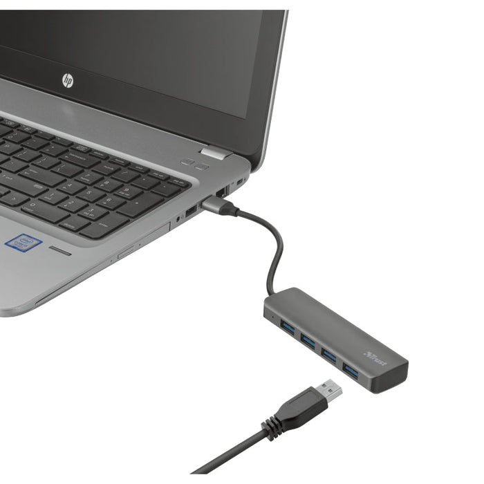 USB хъб TRUST Halyx 4 - Port USB3.2 Hub