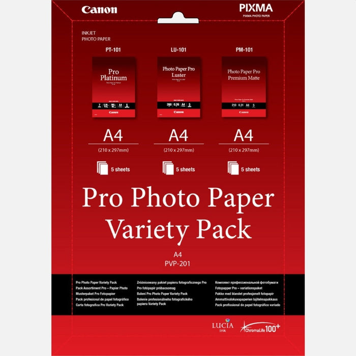 Хартия Canon Pro Photo Paper Variety Pack PVP - 201