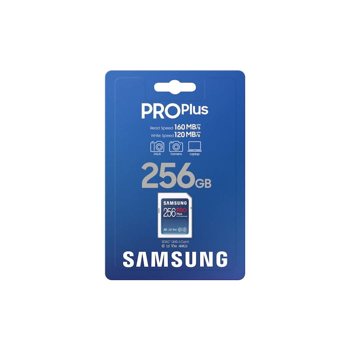 Памет Samsung 256GB SD PRO Plus + Reader Class10 Read