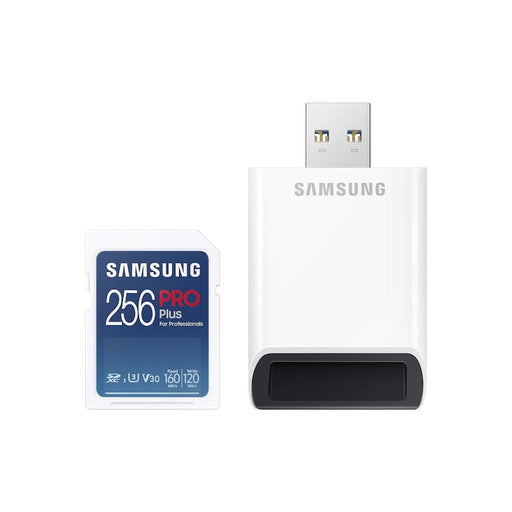 Памет Samsung 256GB SD PRO Plus + Reader Class10 Read