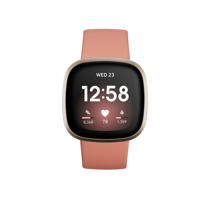 Часовник Fitbit Versa 3 Pink Clay Soft Gold Aluminum