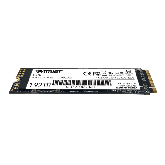 Твърд диск Patriot P310 1.92TB M.2 2280 PCIE