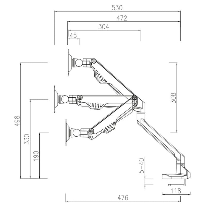 Стойка Neomounts by NewStar Flat Screen Desk Mount