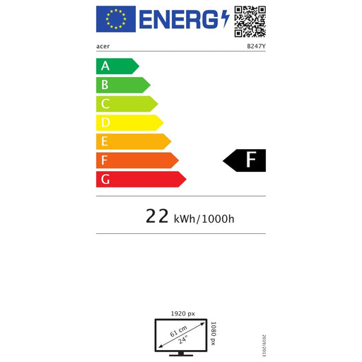 Монитор Acer B247Ybmiprzx 23.8’ IPS Wide LED Anti