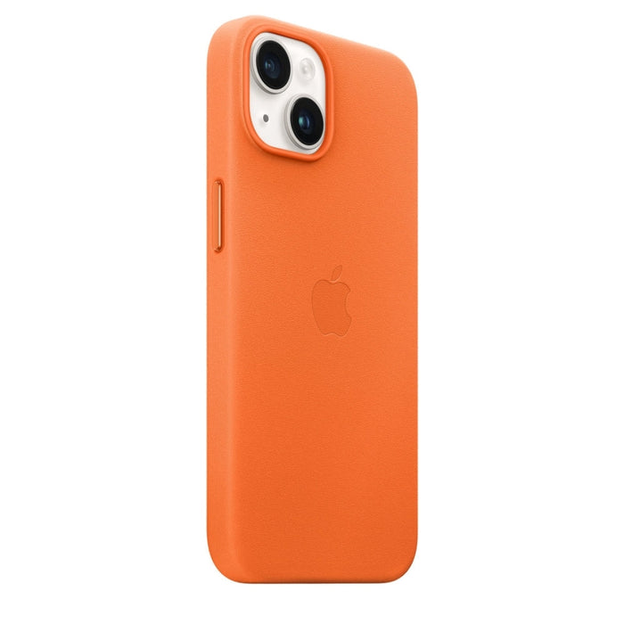 Калъф Apple iPhone 14 Leather Case with MagSafe - Orange