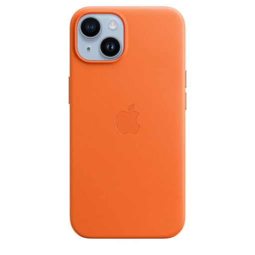 Калъф Apple iPhone 14 Leather Case with MagSafe - Orange