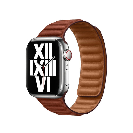 Каишка за часовник Apple Watch 41mm Umber Leather Link - M/L