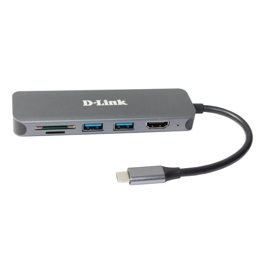 USB хъб D - Link 6 - in - 1 USB - C Hub with HDMI/Card