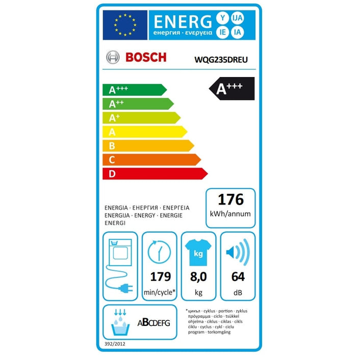 Сушилня Bosch WQG235DREU SER6 Tumble dryer with heat