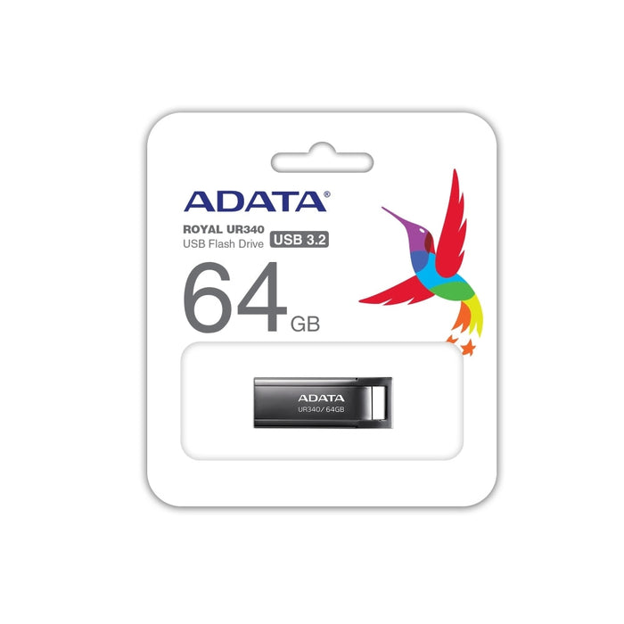 Памет Adata 64GB UR340 USB 3.2 Gen1 - Flash Drive Black