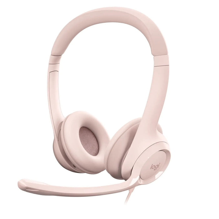 Слушалки Logitech H390 USB Computer Headset - ROSE