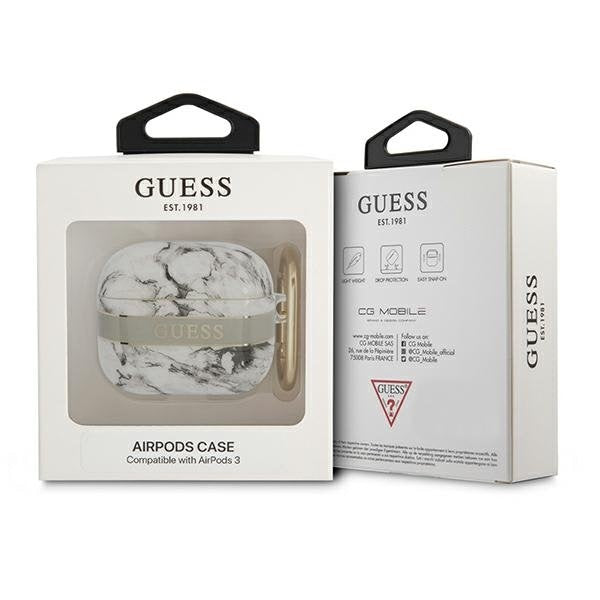 Калъф Guess GUA3HCHMAG за AirPods 3 сив Marble