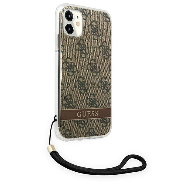 Кейс Guess GUOHCN61H4STW за iPhone 11 кафяв