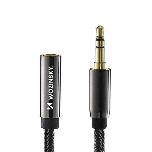 Удължителен AUX кабел Wozinsky 3.5mm мини жак 3m черен