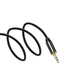 Универсален AUX кабел Wozinsky 3.5mm мини жак 2m черен
