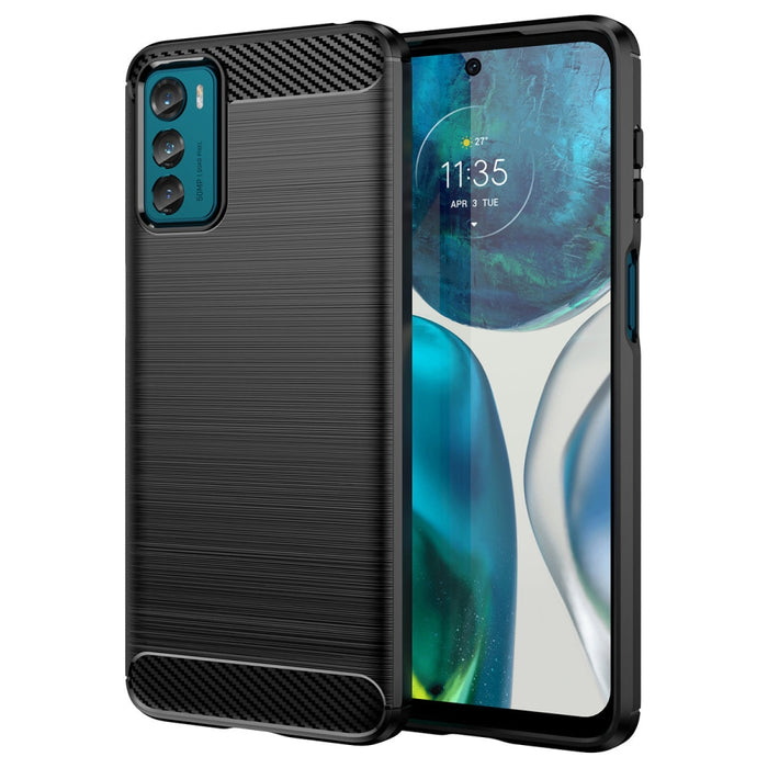 Силиконов кейс Carbon Case за Motorola Moto G42 гъвкав черен