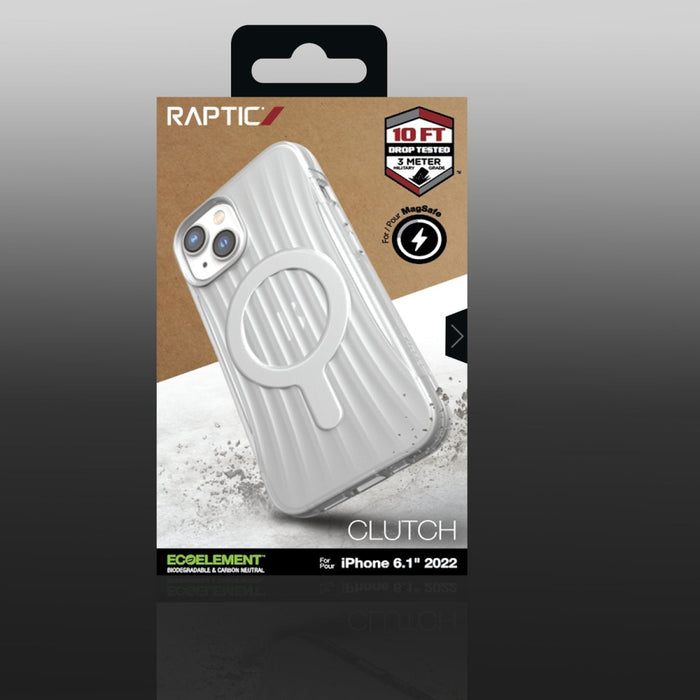Кейс Raptic X-Doria Clutch Case за iPhone 14 with MagSafe, прозрачен гръб