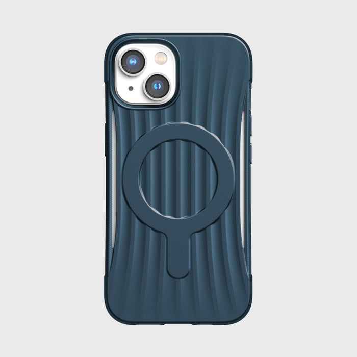 Кейс Raptic X-Doria Clutch Case за iPhone 14 with MagSafe, син гръб
