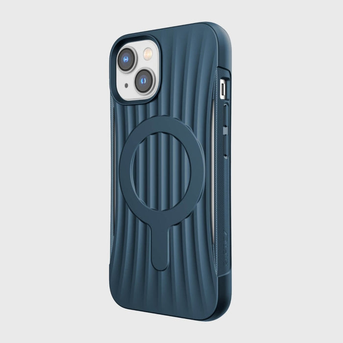 Кейс Raptic X-Doria Clutch Case за iPhone 14 with MagSafe, син гръб