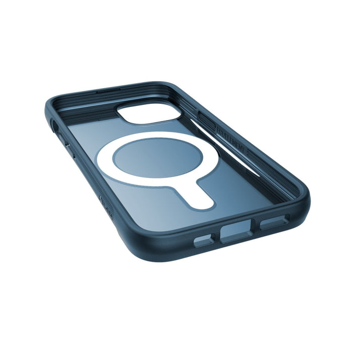 Кейс Raptic X-Doria Clutch Case за iPhone 14 with MagSafe, син гръб