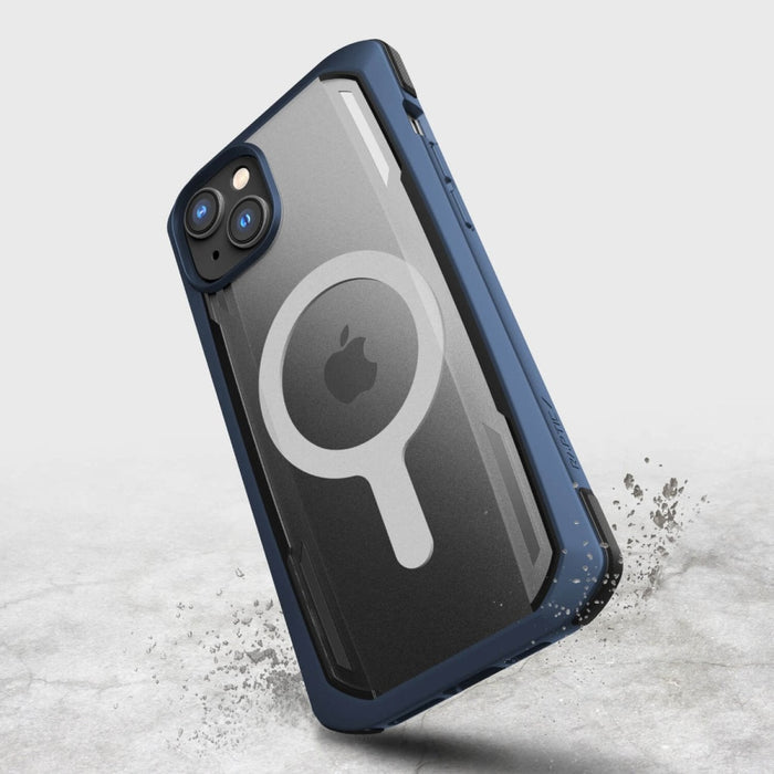 Кейс Raptic X-Doria Secure Case за iPhone 14 with MagSafe, брониран гръб, син
