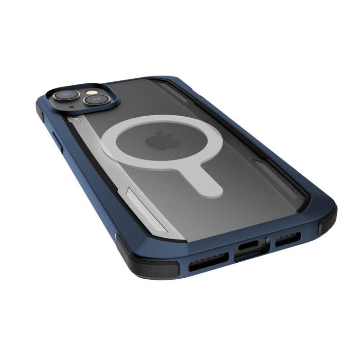 Кейс Raptic X-Doria Secure Case за iPhone 14 with MagSafe, брониран гръб, син