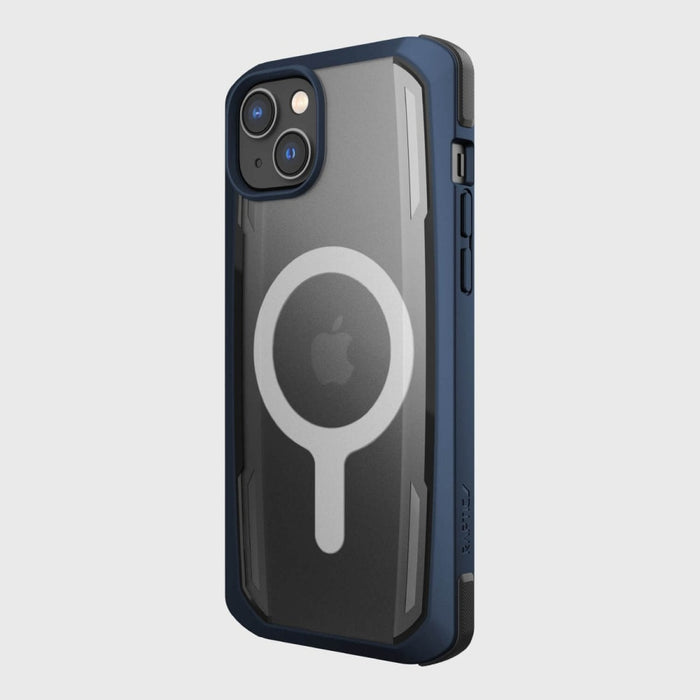 Кейс Raptic X-Doria Secure Case за iPhone 14 with MagSafe, брониран гръб, син
