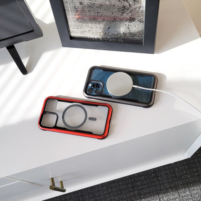 Кейс Raptic X-Doria Secure Case за iPhone 14 Plus with MagSafe, брониран гръб, зелен