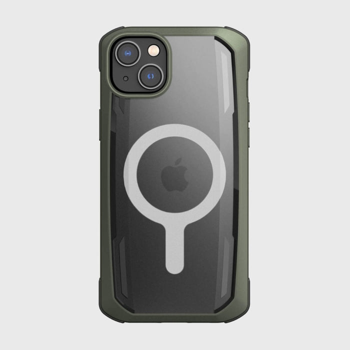 Кейс Raptic X-Doria Secure Case за iPhone 14 Plus with MagSafe, брониран гръб, зелен