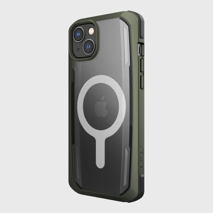 Кейс Raptic X-Doria Secure Case за iPhone 14 Plus with MagSafe, брониран гръб, зелен