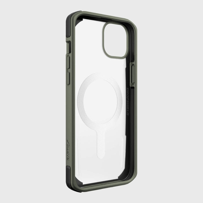 Кейс Raptic X-Doria Secure Case за iPhone 14 Plus with MagSafe, брониран гръб, зелен