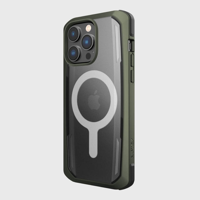 Кейс Raptic X-Doria Secure Case for за iPhone 14 Pro Max with MagSafe, брониран гръб, зелен