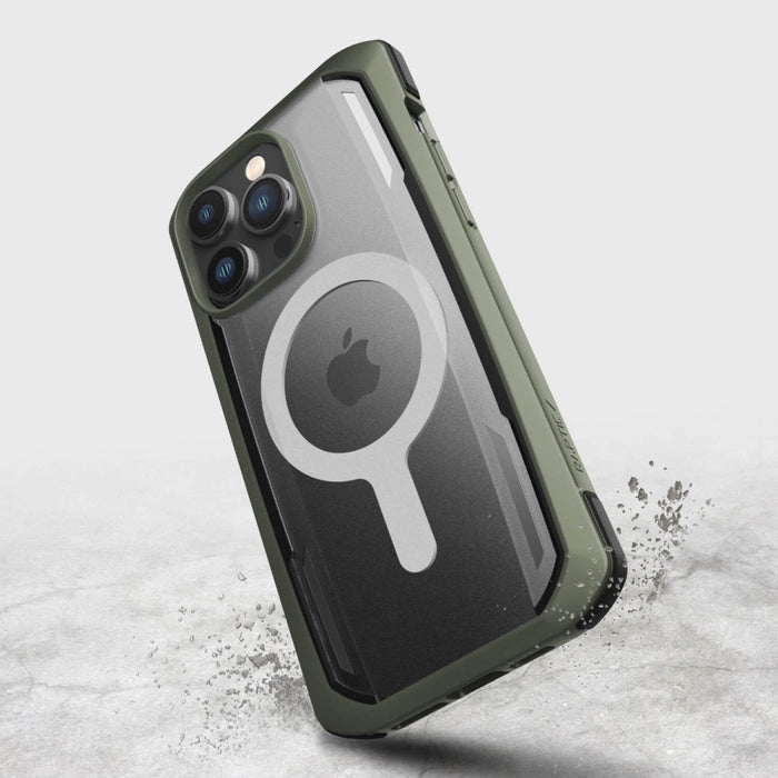 Кейс Raptic X-Doria Secure Case for за iPhone 14 Pro Max with MagSafe, брониран гръб, зелен