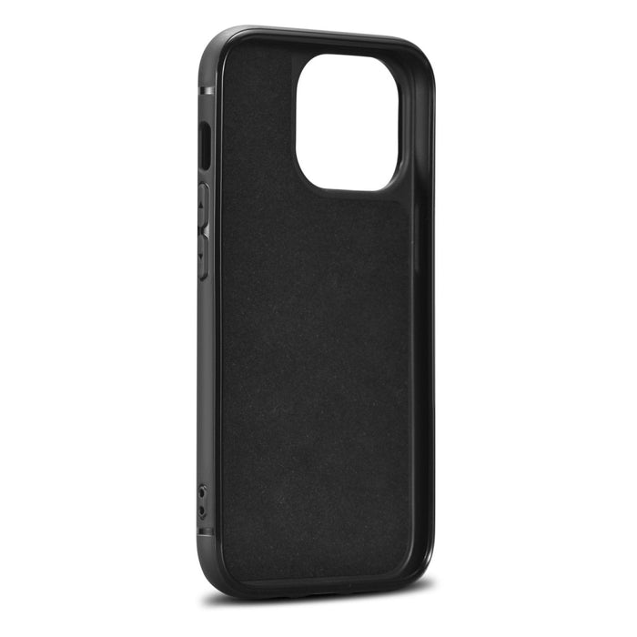 Кейс от естествена кожа iCarer Oil Wax за iPhone 14 Pro Max (съвместим с MagSafe), Черен (WMI14220720-BK)