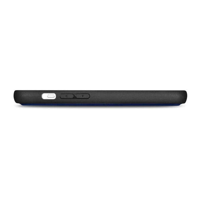 Флип кейс 2в1 от естествена кожа iCarer Wallet Case за iPhone 14, Anti-RFID, син, (WMI14220725-BU)