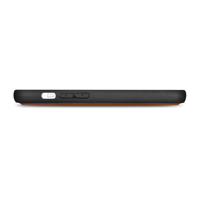 Флип кейс 2в1 от естествена кожа iCarer Wallet Case за iPhone 14 Pro, Anti-RFID, кафяв, (WMI14220726-BN)