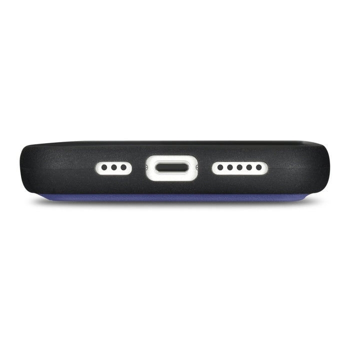 Флип кейс 2в1 от естествена кожа iCarer Wallet Case за iPhone 14 Pro, Anti-RFID, светлолилав, (WMI14220726-LP)