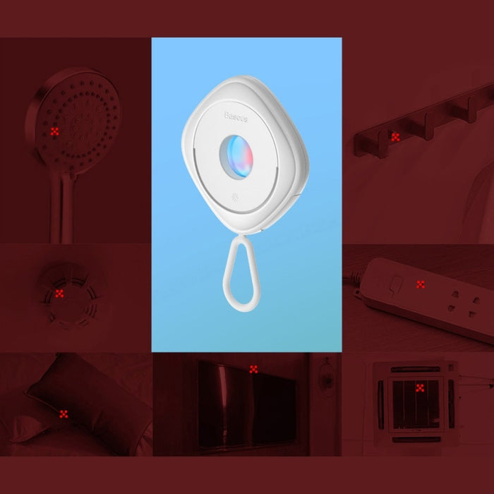 Детектор за скрити камери Baseus Heyo, с кабел за зареждане USB към Type-C, 0.3m, бял
