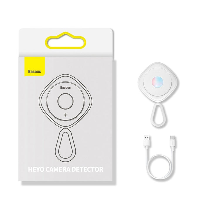 Детектор за скрити камери Baseus Heyo, с кабел за зареждане USB към Type-C, 0.3m, бял