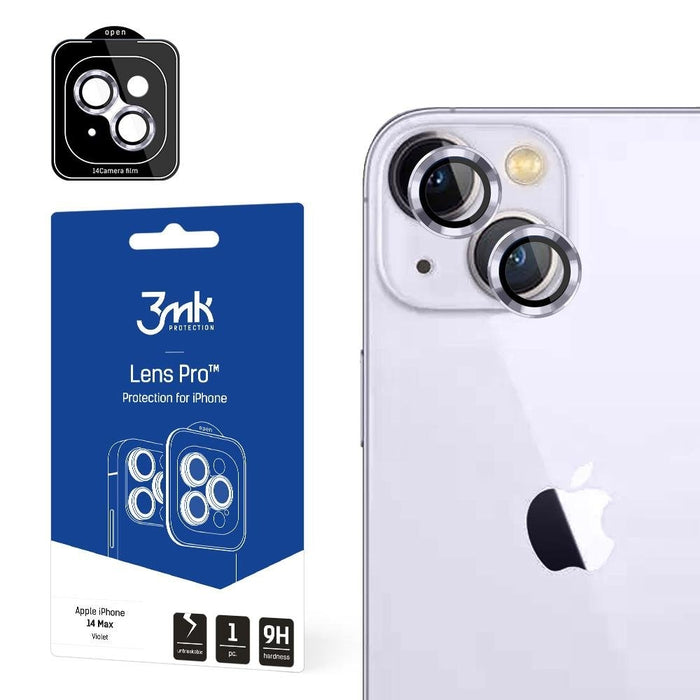 Протектори за камера 3mk Lens Protection Pro за Apple iPhone 14 Plus, виолетови