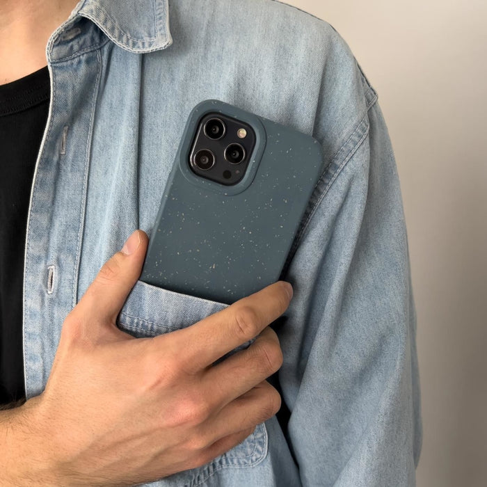 Силиконов кейс Eco Case за iPhone 14 Pro бял