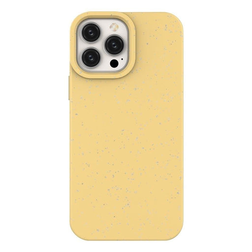 Силиконов кейс Eco Case за iPhone 14 Pro Max жълт
