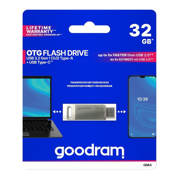 USB памет/Флашка Goodram 32GB 3.2 Gen 1 / C OTG