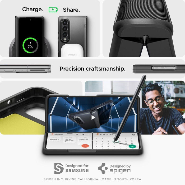 Кейс Spigen SLIM ARMOR за Samsung Galaxy Z Fold 4 Черен