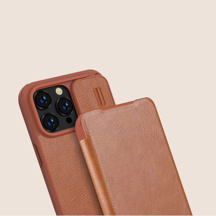 Кожен калъф Nillkin Qin Pro Leather за iPhone