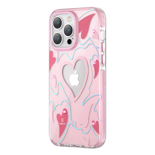 Кейс Kingxbar Heart Star Series за iPhone 14 Pro розов