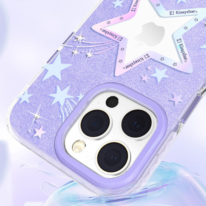 Кейс Kingxbar Heart Star Series за iPhone 14 Pro лилав