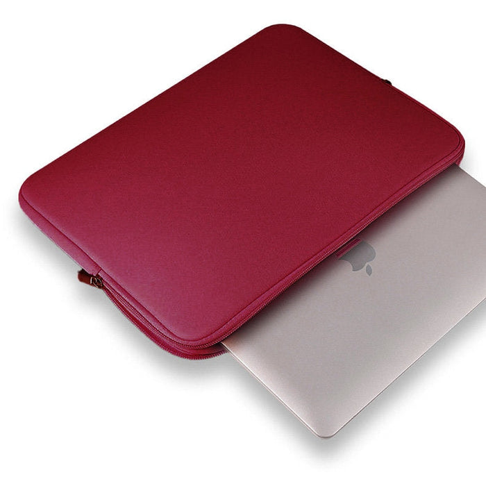 Универсален калъф за лаптоп и таблет 15.6 ", с органайзер, червен